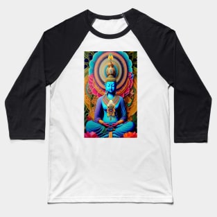 Very Cool Image of a Colorful and Dreamy Buddha Baseball T-Shirt